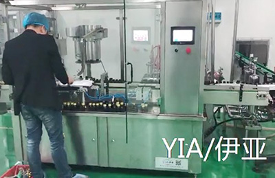 Filling and capping machine commissioning
