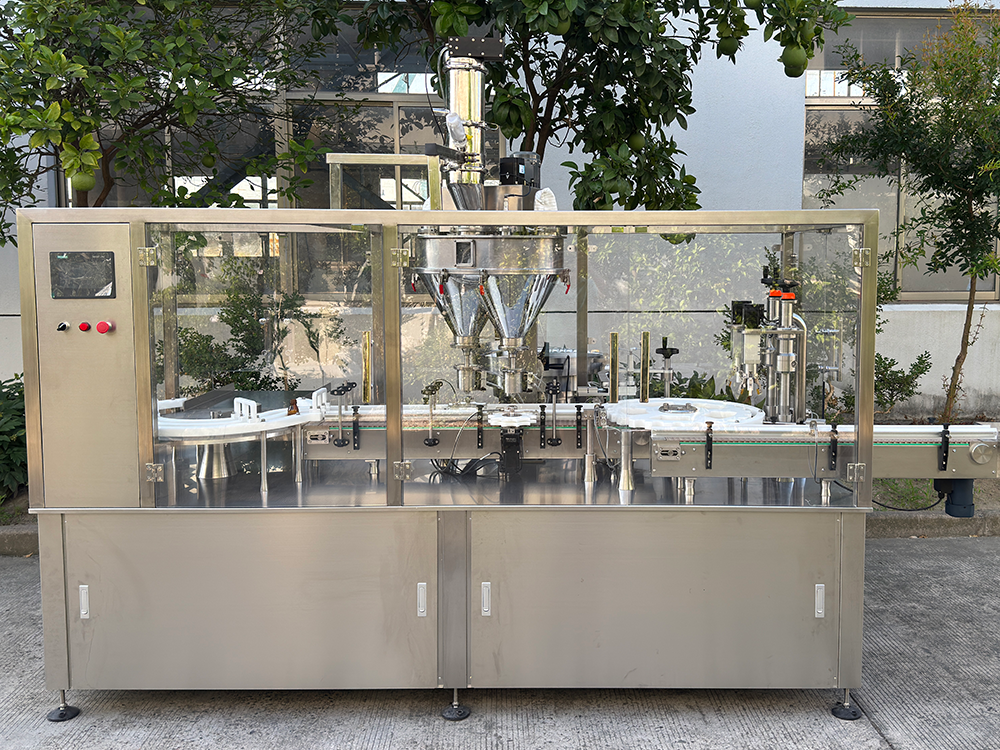 YYFJ双头粉剂分装旋盖机